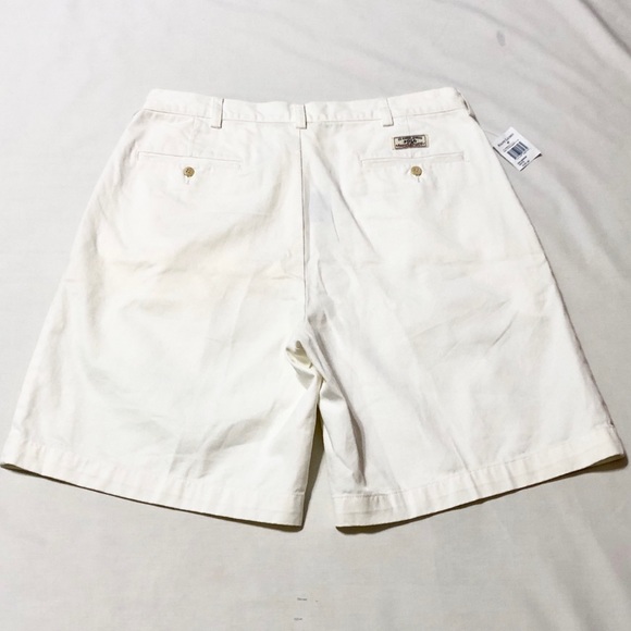 Polo Ralph Lauren Shorts Polo Ralph Lauren Mens White Pleated Tyler